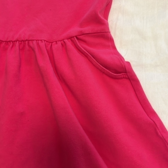 Gymboree Hot Pink Long Sleeve Girls Dress With Crystals Size 7 - Picture 6 of 7